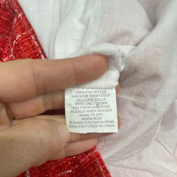 NWT The Oaks Size 8 Kate Red Tweed Dress - Picture 6 of 6